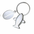 Plane Key Holder w/ Oval Hang Tag